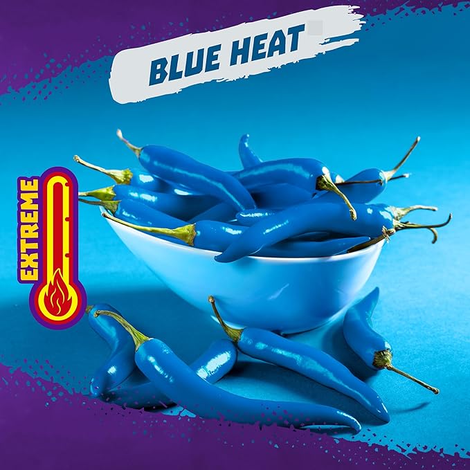 Takis Crisps Blue Heat – Extreme Spicy Blue Flavored Potato Chips, Stackable Snack,155.92g (Imported)