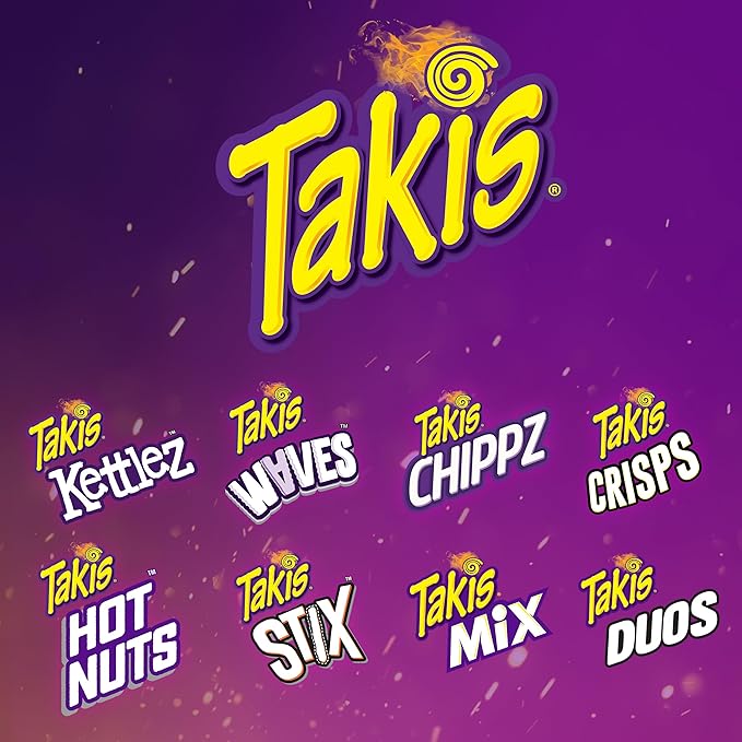 Takis Crisps Blue Heat – Extreme Spicy Blue Flavored Potato Chips, Stackable Snack,155.92g (Imported)
