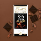 Lindt 85% Cocoa Dark Chocolate 100 Gram - Pack of 02
