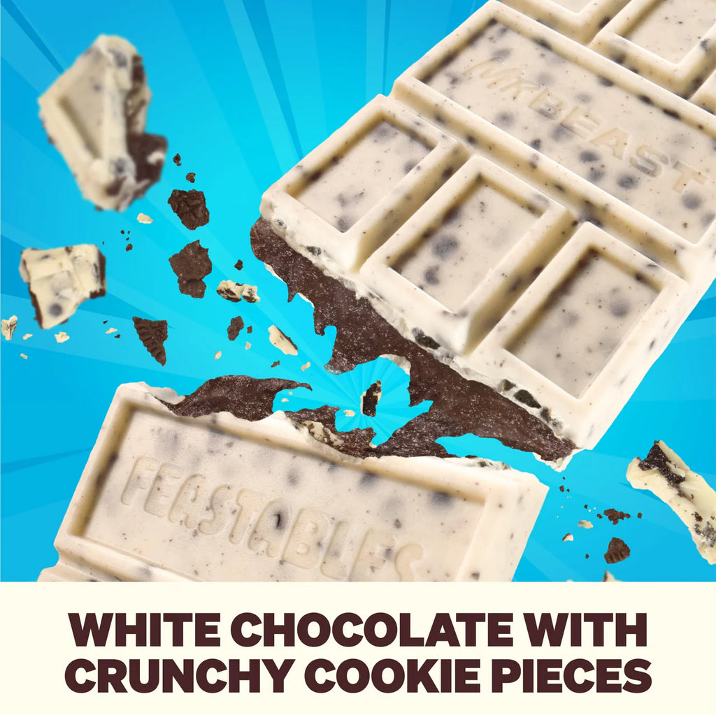 MrBeast's Feastables Cookies & Creme Chocolate Bar 60g (Pack of 02) (USA)