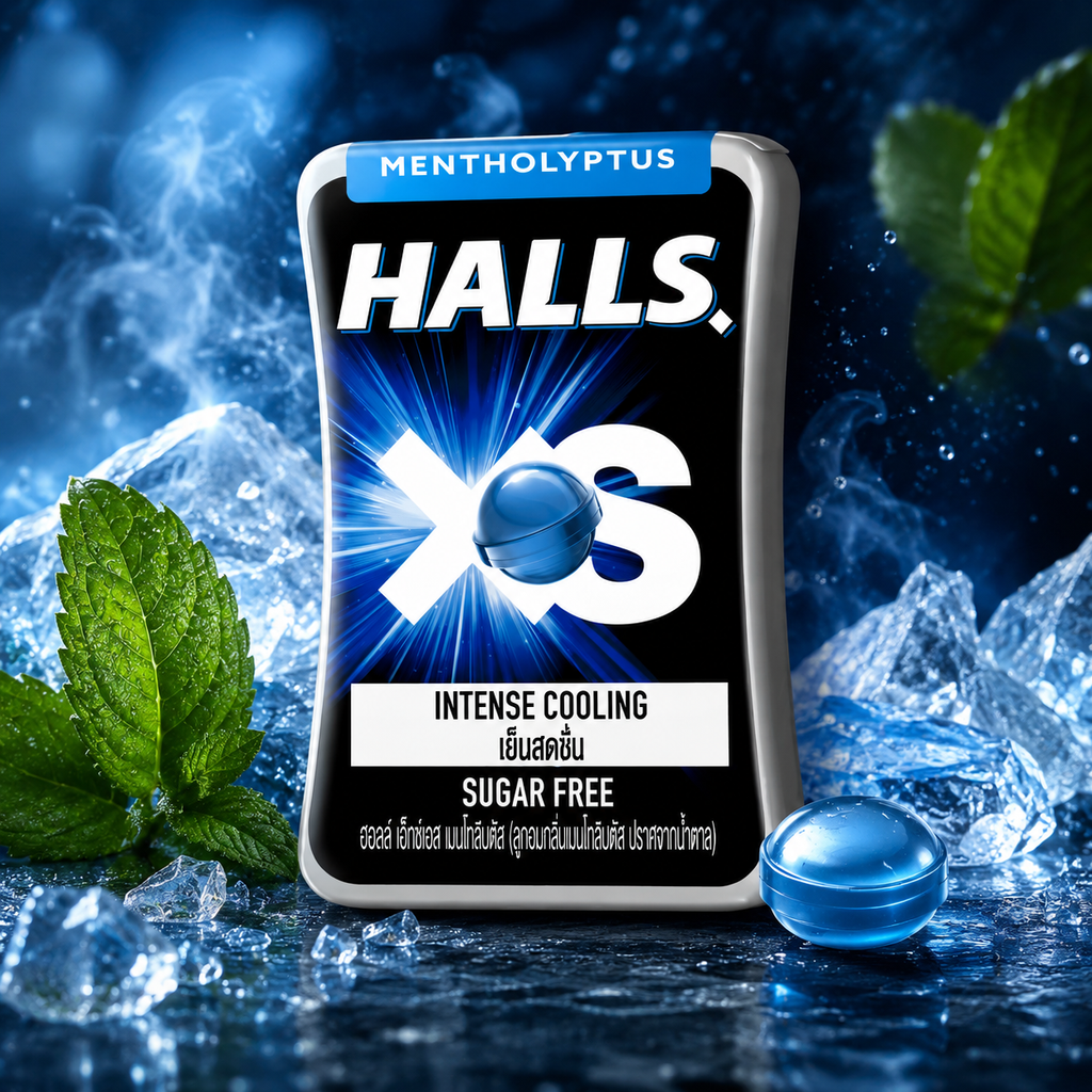 Halls Mentholyptus Sugar Free Mint (Pack of 03)