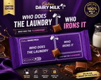 Cadbury Dairy Milk Limited Edition Milk Chocolate Bar – Who Does the Laundry / Who Irons It 180gm (UK)