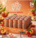 The Good Vibe Peach Berry Signature Mocktail | 250 ML | Pack Of 24