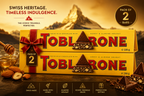 Toblerones Milk Chocolate with Honey & Almond Nougat, 20 x 100g, ( Pack Of 2 ) ( Switzerland )
