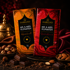 Combo Pack - MR. & MRS. Kunafa | Hazelnut & Dark Almond Flavour | Aphrodisiac Chocolate Bar