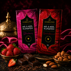 Combo Pack - MR. & MRS. Kunafa | Dark Almond & Strawberry Flavour | Aphrodisiac Chocolate Bar
