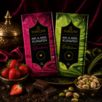 Combo Pack - MR. & MRS. Kunafa | Strawberry & Pistachio Flavour | Aphrodisiac Chocolate Bar