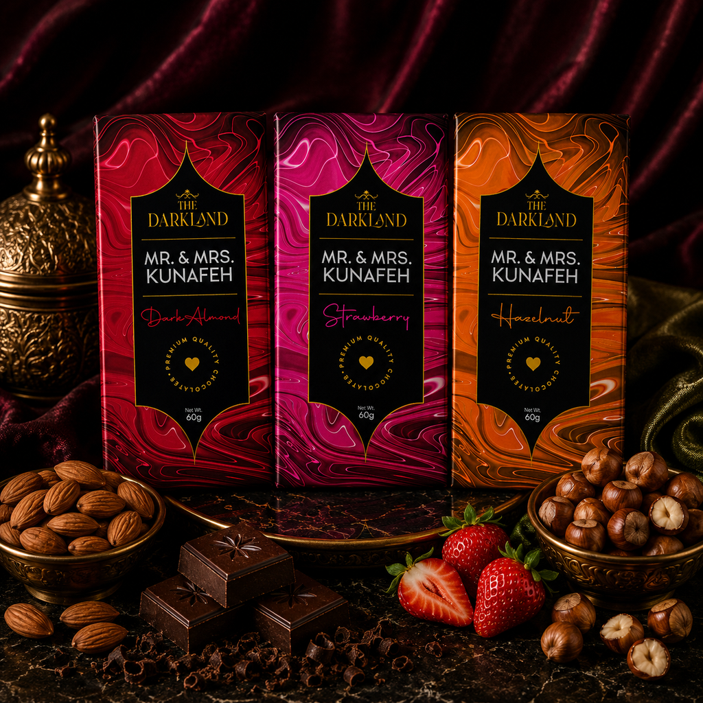 Combo Dhamaka - MR. & MRS. Kunafa | Strawberry, Hazelnut & Dark Almond Flavour | Aphrodisiac Chocolate Bar