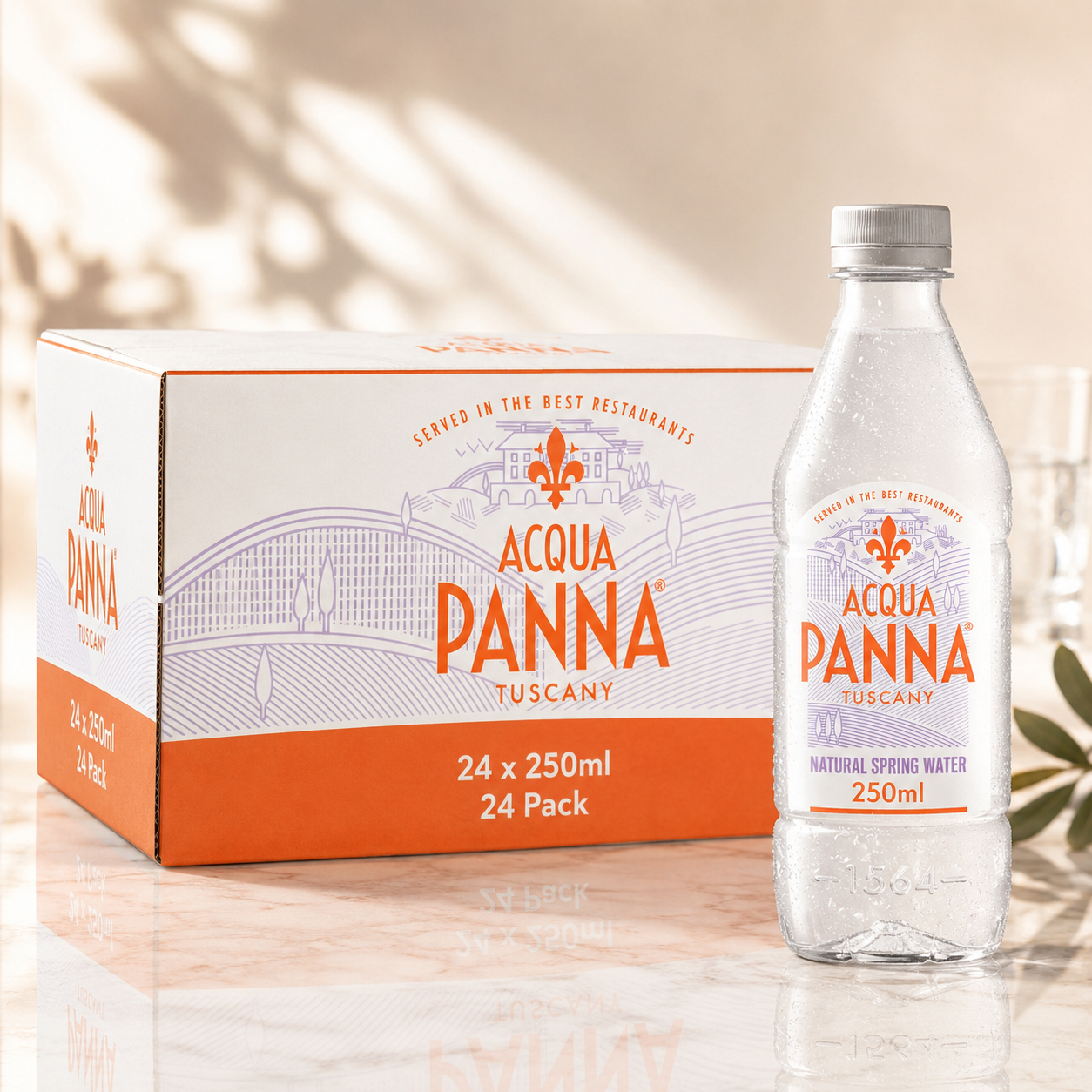 Acqua Panna Natural Spring Water – Smooth Taste from Toscana, 8.45 fl oz (250 ml), 24 Pack