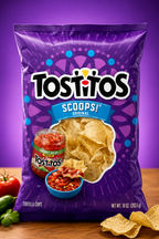 TOSTITOS SCOOPS Tortilla Chips 283.5g - Perfect for Dipping and Snacking