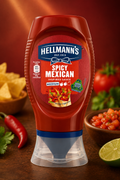 Hellmann’s Spicy Mexican Sauce Medium 250ml - Ideal for Tacos and Dips