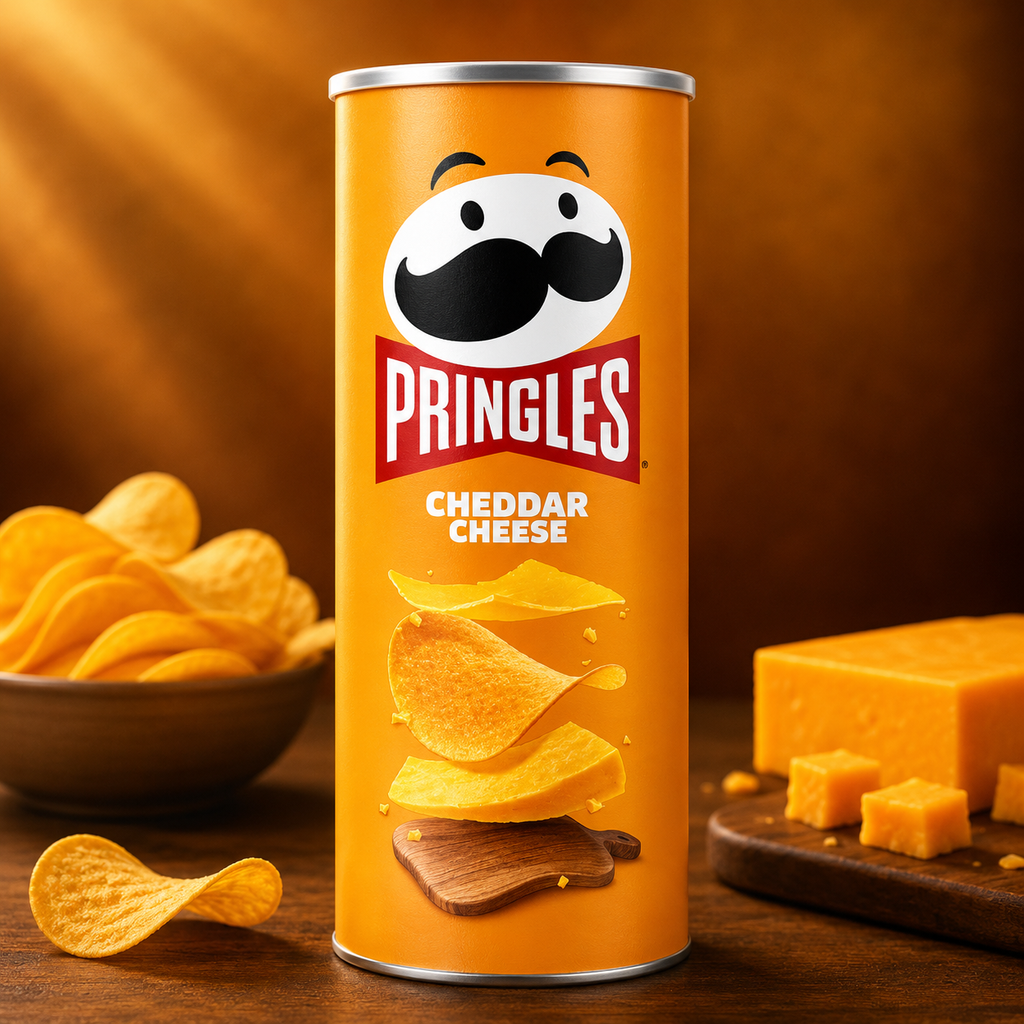 Pringles Cheddar Cheese 158g Pack of 2 - Delicious Snack for Cheese Lovers