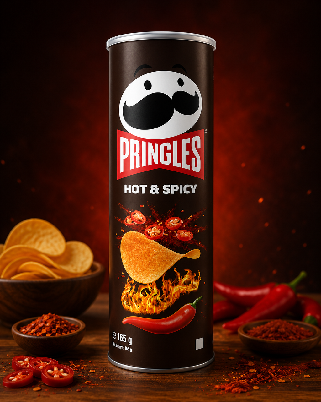 Pringles Hot & Spicy 158g - Pack of 2 for Flavorful Snacking