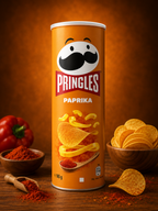 Pringles Paprika Chips 165g Pack of 2 - Perfect Snack for Any Occasion