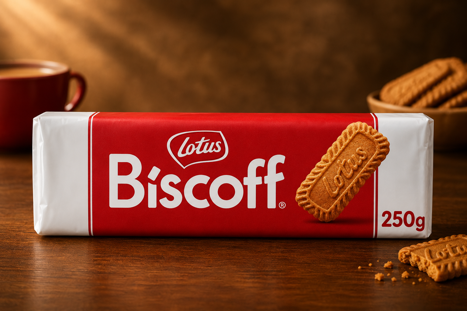 Biscoff Lotus Cookies | Belgian Speculoos Caramelized Biscuit Cookies | Choco Delight | Non-GMO & Vegan | 250G
