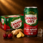 Canada Dry Cherry Ginger Ale Fruit Splash 355ML - Buy Online