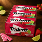 Trident Imported Sugar Free Gum Island Berry Flavour, 14 Count (Pack of 12)