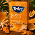 Tetley Super Herbal Active Green Tea - Imported Premium Herbal Blend