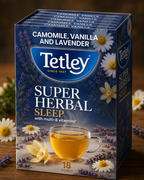 Tetley Herbal Sleep Green Tea - Imported Super Herbal Blend for Relaxation