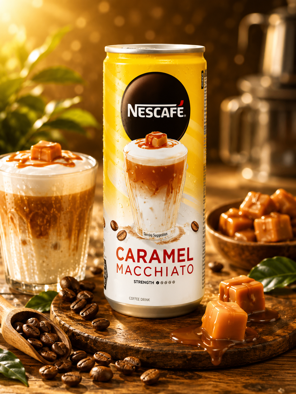 Nescafe Caramel Macchiato Cold Coffee (Pack of 03) 250 ml (Malaysia)