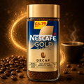 NESCAFE GOLD BLEND Decaf Instant Coffee, Rich Aroma and Smooth Taste, 100% Responsibly Sourced Coffee, 95g Intensity 7 (From UK)