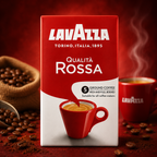 Lavazza Qualita Rossa Coffee Ground Coffee Pouch, 250 g Bag