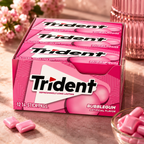 Trident Bubblegum Sugar Free Gum, 12 X 14