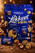Lekkers Minis Crunchy Hazelnut Wafer Chocolates – 150g for Irresistible Snacking