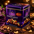Alfredo Milk Chocolate Nut Gift Box with Mixed Nuts in Tin - 105g from Malaysia