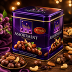 Alfredo Milk Chocolate Nut Gift Box with Mixed Nuts in Tin - 105g from Malaysia