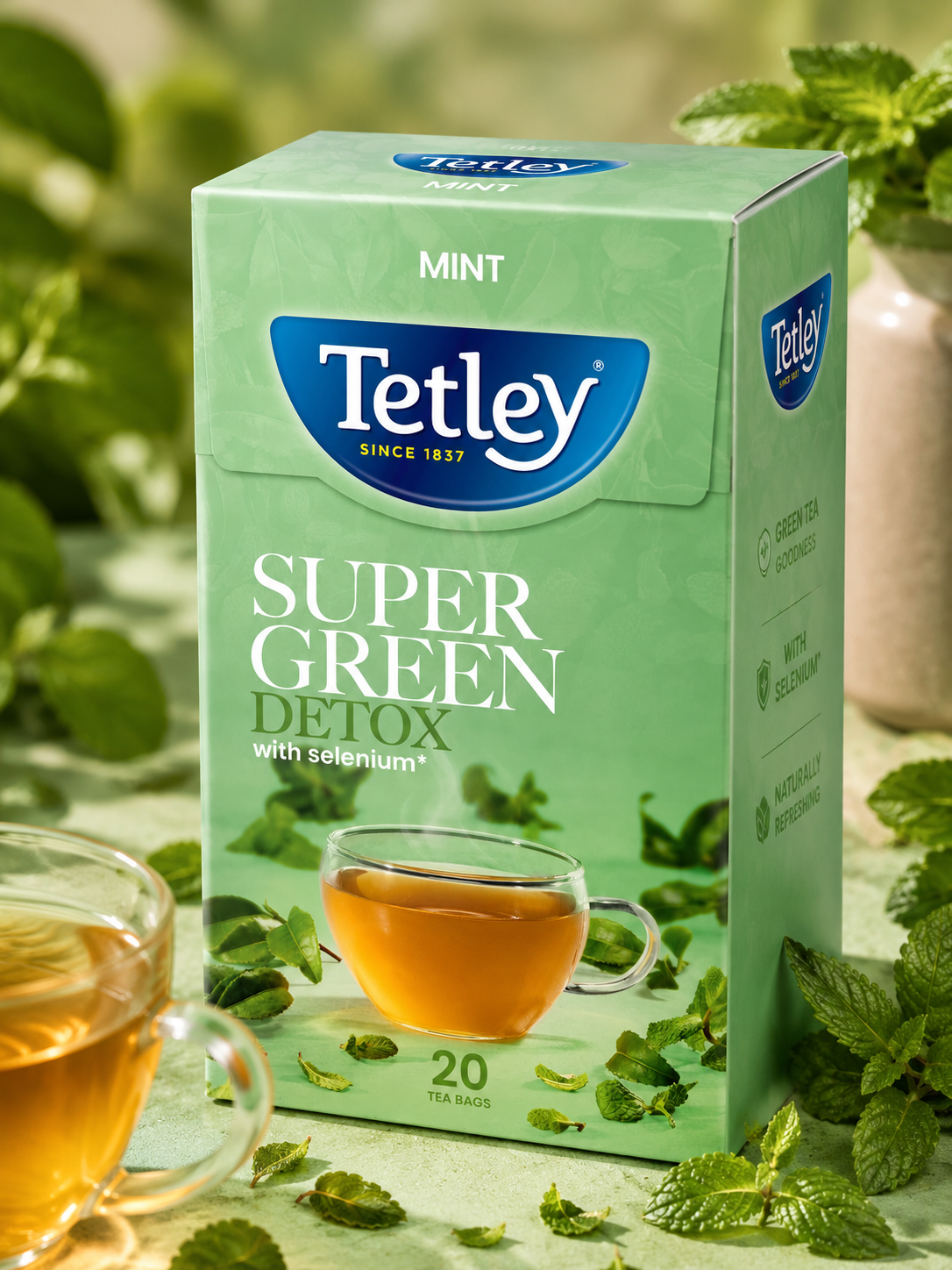 Tetley Super Green Detox Tea Imported for Ultimate Wellness
