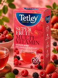 Tetley Super Fruit Green Tea with Multi Vitamins - IMPORTED