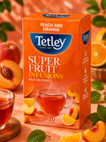 Tetley Super Fruit Green Tea - Immune-Boosting Imported Blend