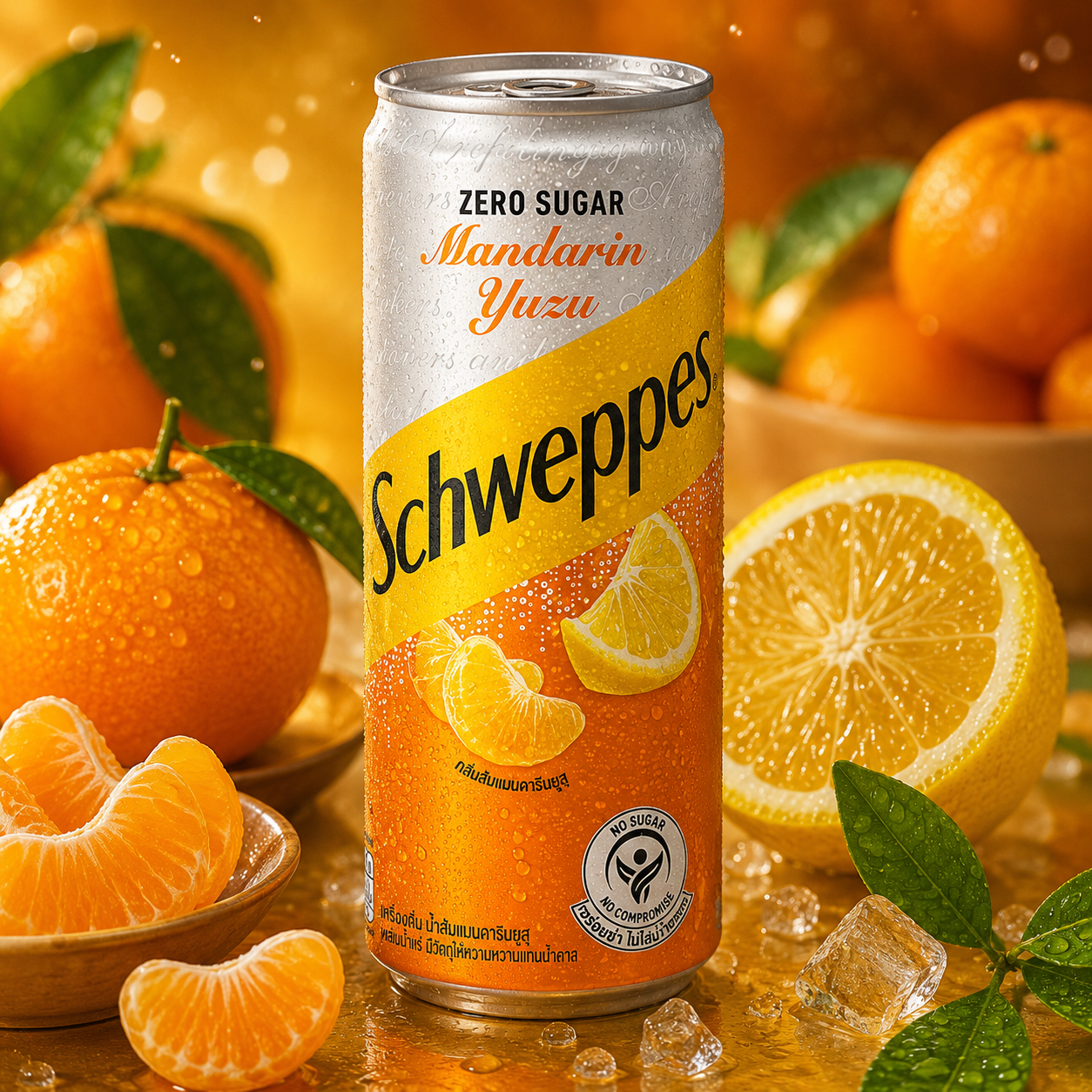 Schweppes Mandarin Zero Sugar (Pack of 03)