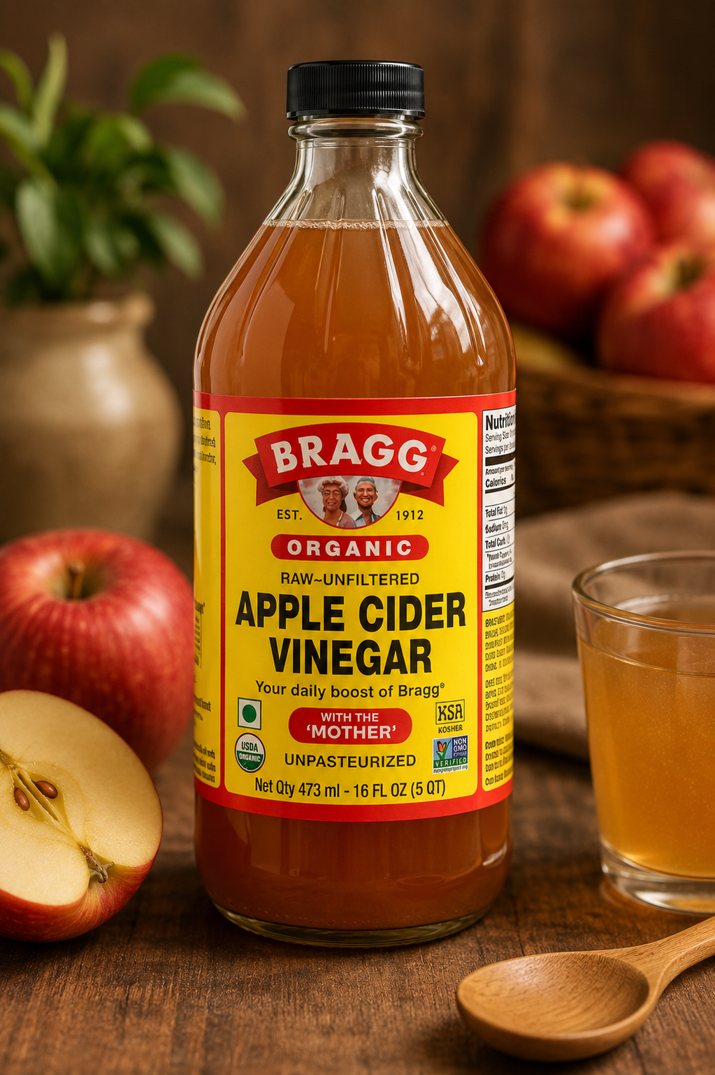 Bragg Raw Unfiltered Apple Cider Vinegar 473 ml