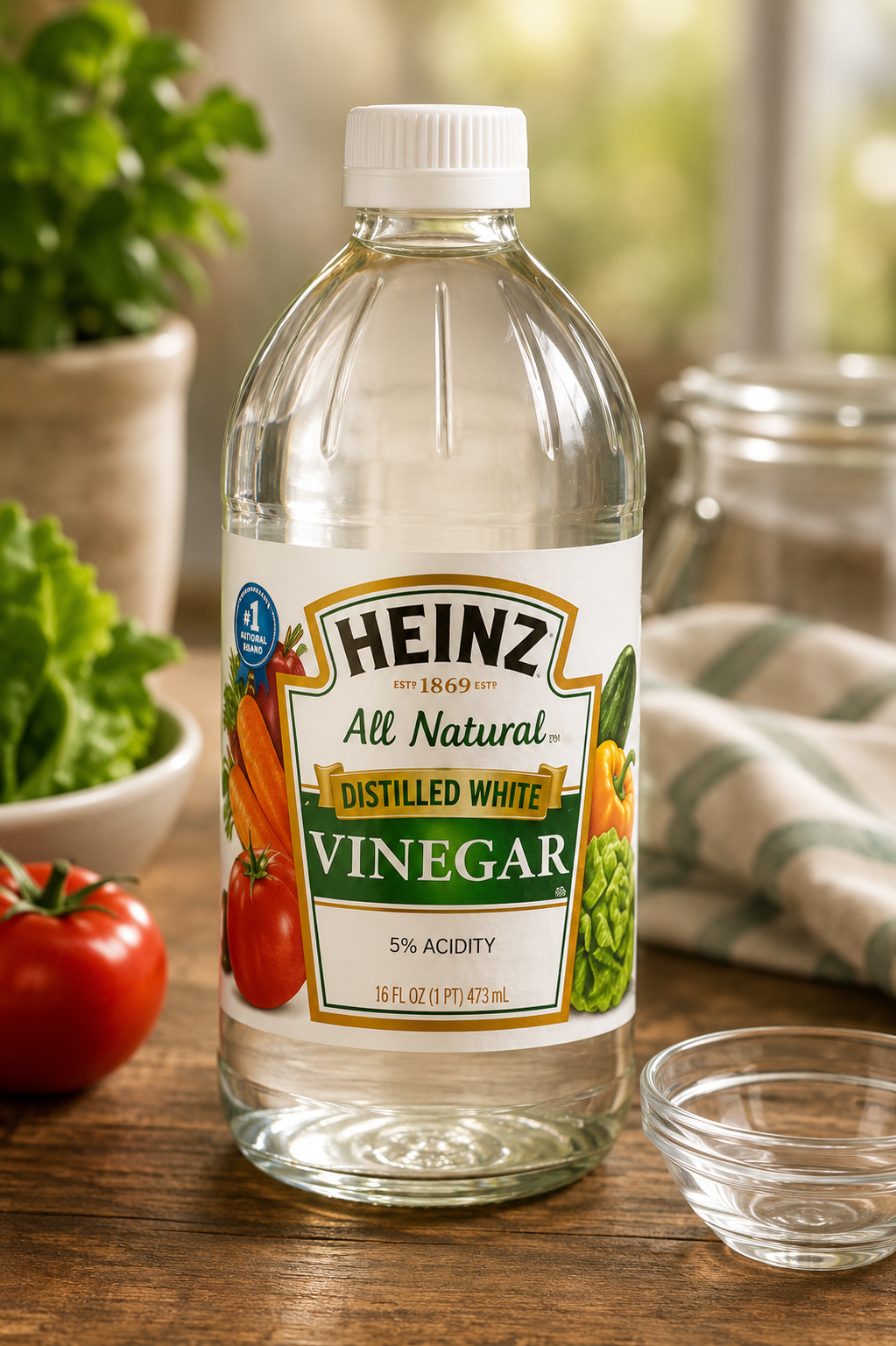 Heinz Distilled White Vinegar Bottle, 16 fl oz / 473 ml
