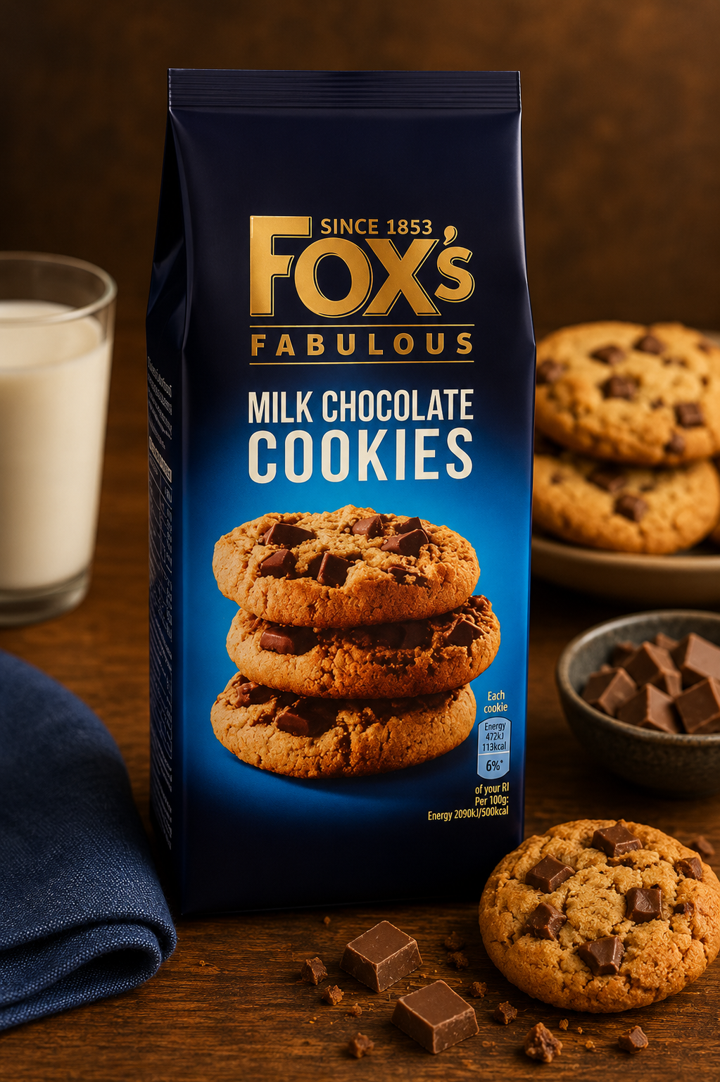 Fox's Milk Chocolate Cookies 180G