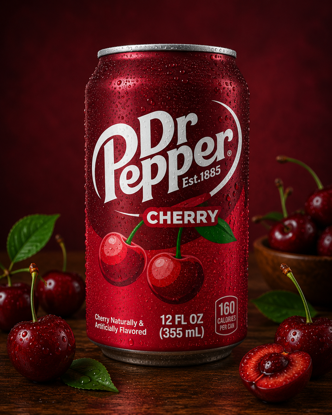Dr Pepper Cherry Soda – Bold Cherry Flavor 355ml (Pack of 03) for Online Purchase