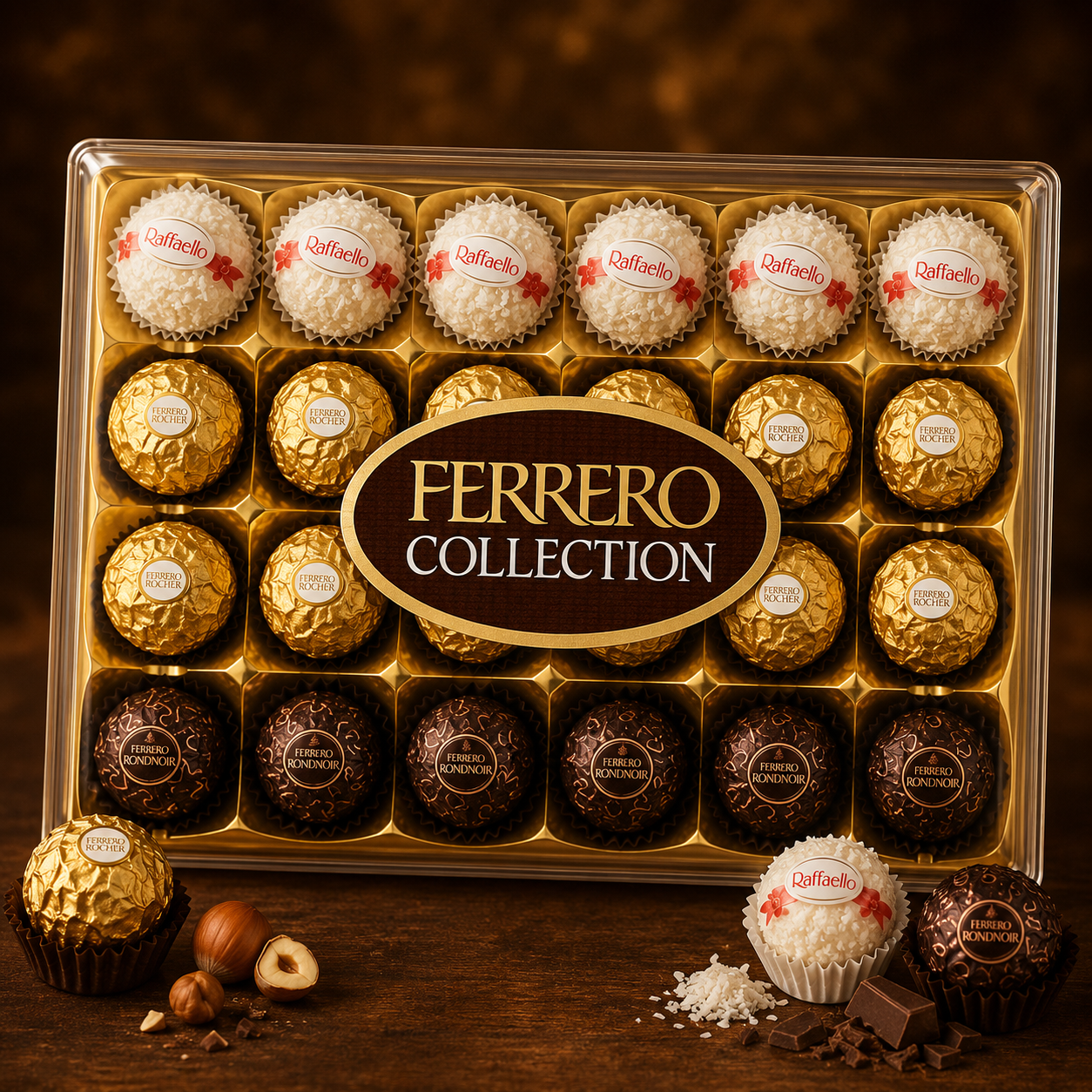 Ferrero Collection T24 Chocolate, Imported Chocolates, Ideal For Gifting, Birthday Gift, Croquante Nut, Chocolate Collection, Variety Packs Available,(269.4 Gm)