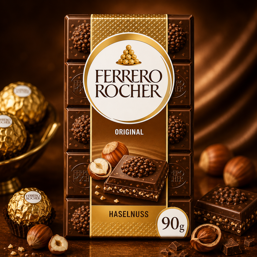 Ferrero Rocher Original Milk Chocolate ,90 Gram