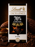 Lindt 70% Cocoa Dark Chocolate 100 G - Pack of 02 for Rich Flavor and Indulgence
