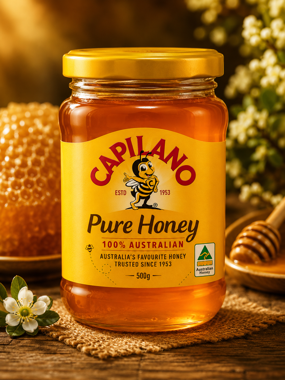 CAPILANO Honey 500g - Pure Australian Honey for Natural Sweetness