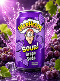 Warheads Grape Soda 330ml (USA) ( pack of 2 )