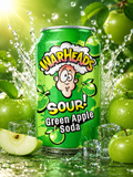 Warheads Green Apple Soda 330ml (USA) ( pack of 2 )