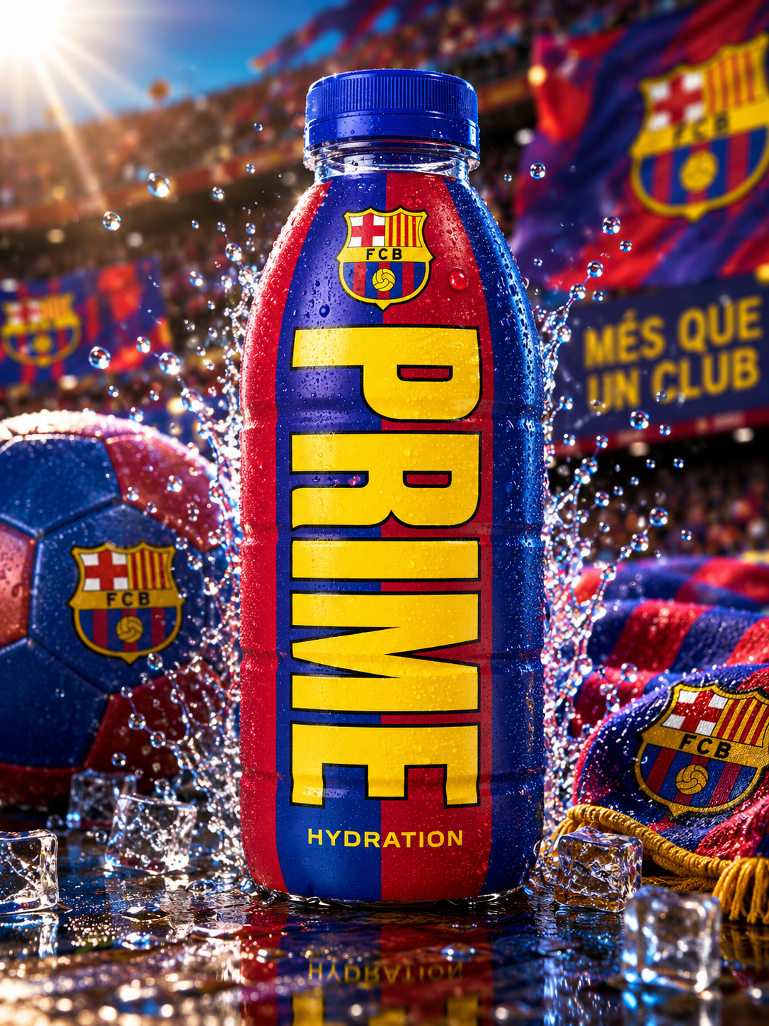 Prime Hydration Drink Barcelona 500 ml (USA) ( pack of 2 )