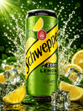 Schweppes Zero Lemon 330 ml (USA) (Pack of 03)