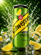 Schweppes Zero Lemon 330 ml (USA) (Pack of 03)