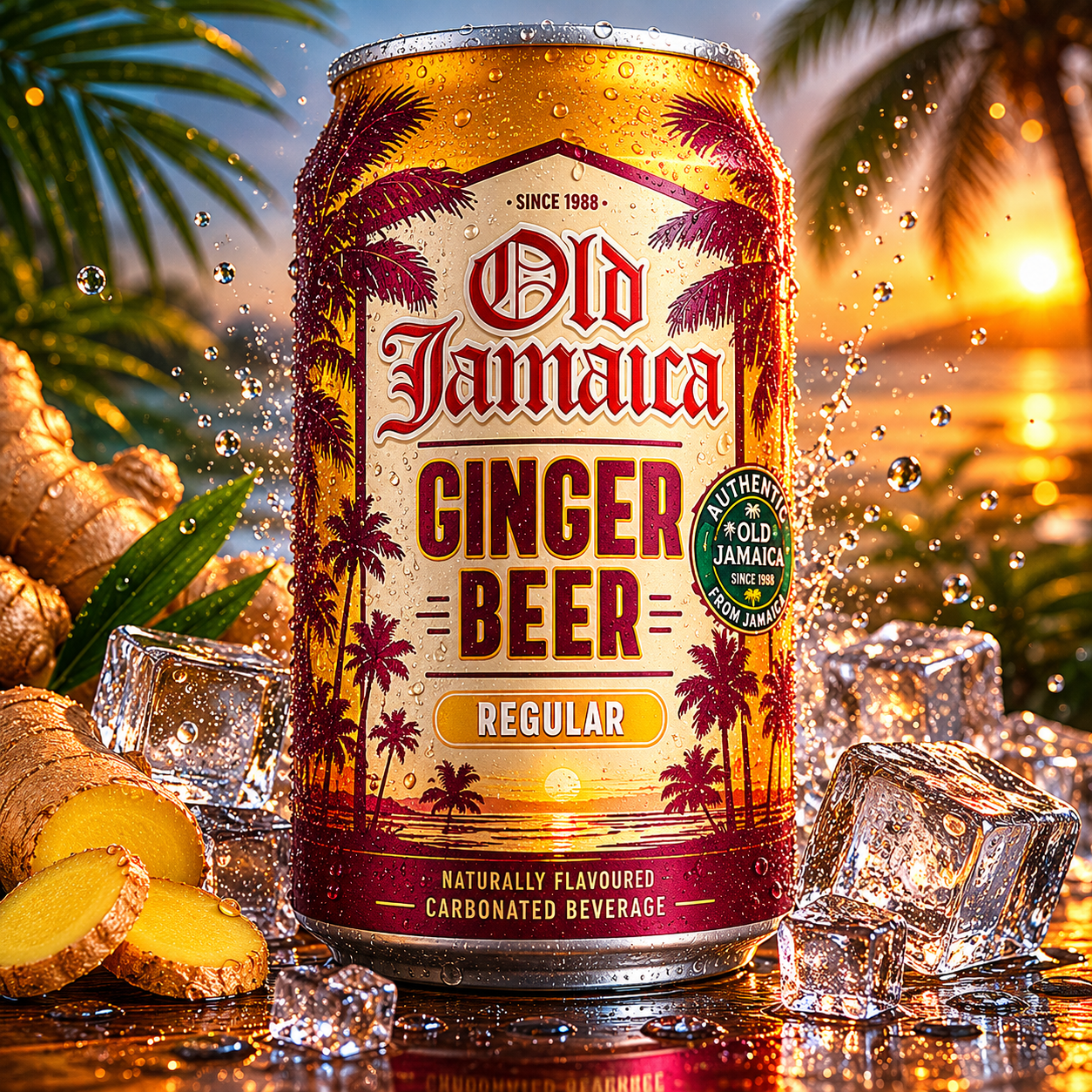 Old Jamaica Non-Alcoholic Ginger Beer Regular 330 ml (USA)