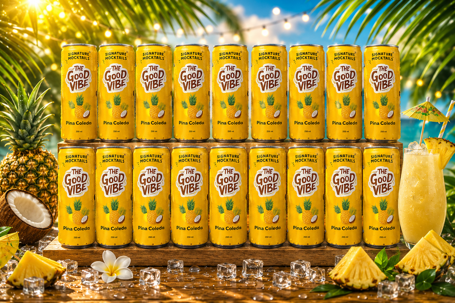 The Good Vibe Pina Colada Mocktail | 250 ML | Pack of 24