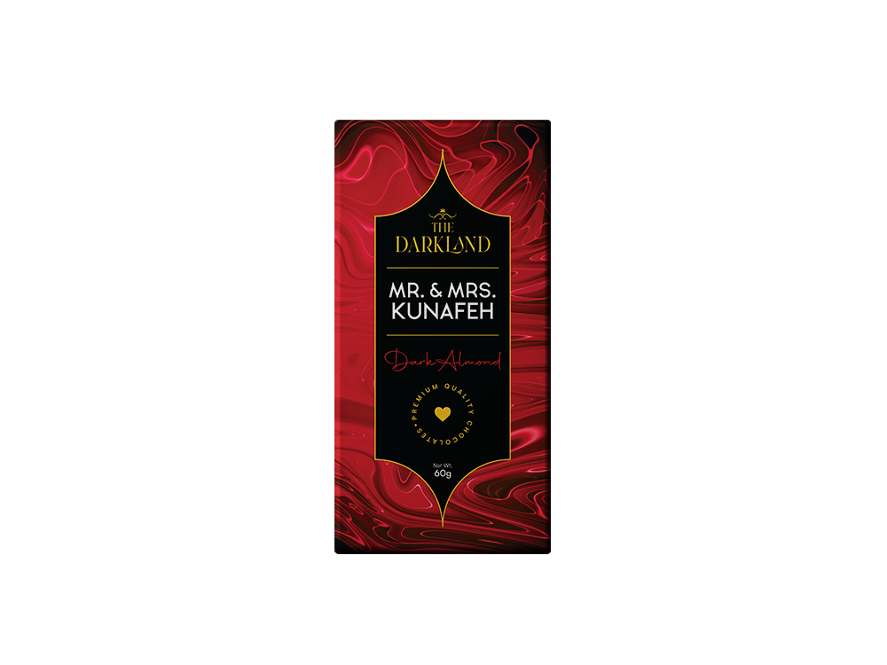 MR. & MRS. Kunafa | Dark Almond Flavour | Aphrodisiac Chocolate Bar